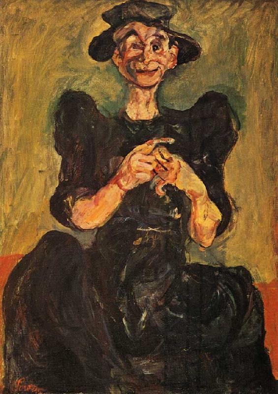 Chaim Soutine Woman Knitting oil painting picture